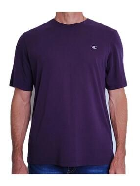 Champion Double Dry Men's Large T-Shirt Navy Blue Crew Neck Short Sleeve